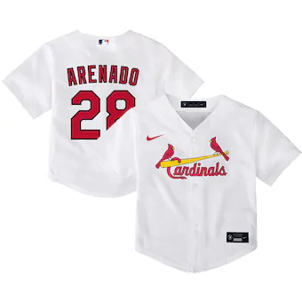 toddler nike nolan arenado white st louis cardinals home replica player jersey